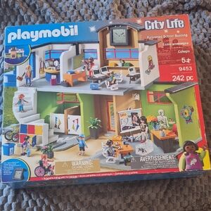 Playmobil 9453 City Life Furnished School Building Set New And Sealed
